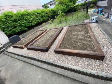 名古屋市　緑区　K様邸　花壇設置工事